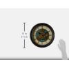 Bulova Industrial Motion Wall Clock, 12.8, Aged Black (C4833)