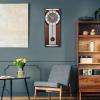 Bulova Newton Pendulum Wall Clock, Espresso (C4808)