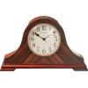 Bulova Norwalk Mantel Clock, Model B1515 | Elegant Design | Walnut Finish | Quartz Movement | Decorative Dial | Battery Operated