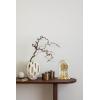 Bulova Tristan I Desk and Table Clock | Model B8818 | Polished Brass Finish | Polished Metal Base | Floating Dial | Roman Numerals | Elegant Pendulum Design