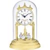 Bulova B8821 Heather Anniversary Clock | 9″ Glass Dome Design | Rotating Crystal Pendulum | Westminster Chime | Engraving Plate