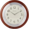 Bulova C4228 Reedham Wall Clock, 14″ Diameter, Walnut