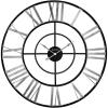 Bulova C4877 Zeeland Oversized Wall Clock, Black/Silver