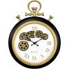 Bulova Clocks C3390 Conductor, Wall Pocket Watch, Moving Gears