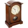 Bulova Dalton Chiming Pendulum Table Clock – Walnut Finish – Gold-Tone Accents