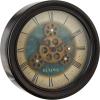 Bulova Industrial Motion Wall Clock, 12.8, Aged Black (C4833)