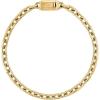 Bulova Men’s Icon Jewelry Polished Gold-Tone Stainless Steel Bracelet, Hexagon Cable Bracelet Length 7.25″ Style: BVB1129-GSTNA72