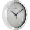 Bulova Winston Wall Clock C4844 | 10″ Diameter | Metal Design with Diamond Cut Edges | Silent Sweep Quartz Movement | Easy-to-Read Arabic Numerals(Pack of 10)