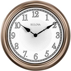 Bulova C4826 Light Time Wall Clock, Champagne