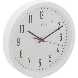 Bulova Cubicle Wall Clock, 10.25″, White (C4831)