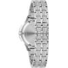 Bulova Ladies’ Crystal Octava Stainless Steel 3-Hand Quartz Watch, Crystal Bezel and Dial Style: 96L305