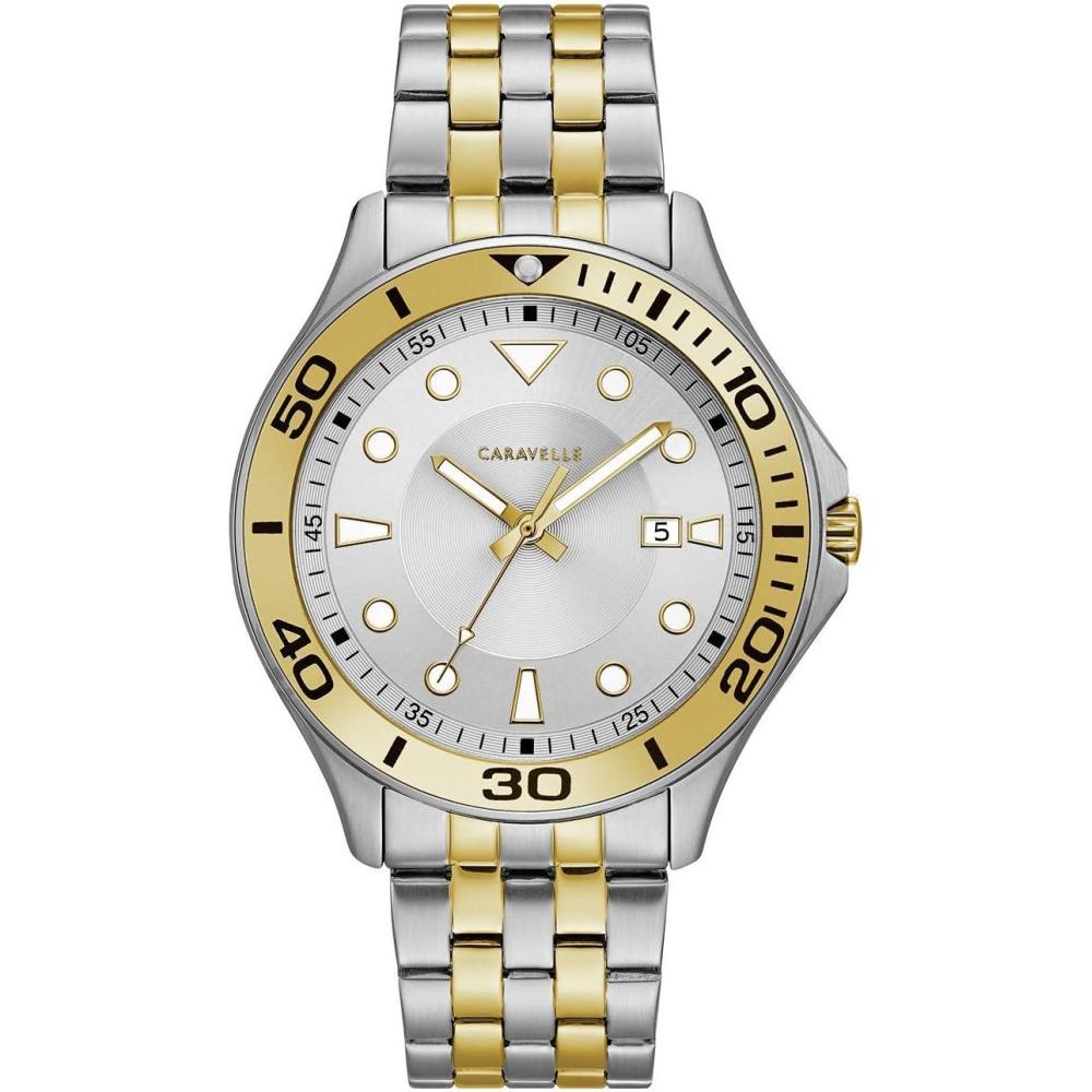 imageCaravelle by Bulova Sport Quartz Mens Watch Stainless Steel Sport TwoTone Model 45B151
