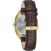 Caravelle Retro Quartz Mens Watch, Stainless Steel with Black Leather StrapSport(44C109)