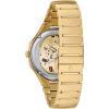 Bulova Ladies Curv Quartz Diamond Stainless Steel Bracelet Watch(Gold-Tone/Silver-White dial)