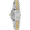 Caravelle Ladies Quartz Dress Watch, 28mm Stainless Steel Case(Two-Tone & Silver-White Dial)