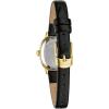 Caravelle Ladies Quartz Dress(Gold-Tone & Black Strap)