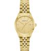 Caravelle Ladies Quartz Dress Watch, 28mm Stainless Steel Case(Gold-Tone & Champagne Dial)