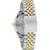 Caravelle Men’s Quartz Dress Watch, 39mm Stainless Steel Case(Two-Tone & Silver-White Dial)