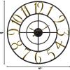Bulova C4857 Colossus Wall Clock, Weathered Brown
