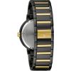 Bulova Men’s Quartz Modern Bulova Ion-Plated Two-Tone Stainless Steel(Black & Gold-Tone Dial)