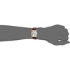Caravelle by Bulova Ladies’ Dress 3-Hand Quartz Watch, Rectangle Case, Roman Numeral, Curved Mineral(Brown Strap/Gold Tone)