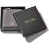 Bulova Men’s Latin GRAMMY Grey Stainless Steel Chain Link Bracelet with Rose Gold Clasp(Small)
