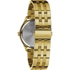 Caravelle by Bulova Men’s Dress 3-Hand Date Quartz Watch, Stainless Steel, Coin Edge Bezel, 41mm(Gold Tone/Black)