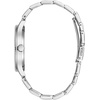 Caravelle by Bulova Men’s Dress 3-Hand Date Quartz Watch, Stainless Steel, Coin Edge Bezel, 41mm(Silver)
