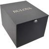 Bulova Men’s Icon High Precisionist Quartz Chronograph Diamond Watch, 100m Water Resistant, Continous Sweeping Secondhand(Stainless/Blue Leather Strap)