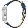 Bulova Men’s Icon High Precisionist Quartz Chronograph Diamond Watch, 100m Water Resistant, Continous Sweeping Secondhand(Stainless/Blue Leather Strap)