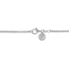 Men’s Sterling Silver Rounded Box Link Necklace & Rhodium-Plated Sterling Silver Cross Pendant with 20 White Diamonds, 24″ to 26″ Adjustable Length (Style: BVP1085-WSQ7)