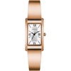 Caravelle by Bulova Retro Quartz Ladies Bracelet Watch(Rose Gold-Tone/Silver-White Dial)