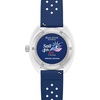 Bulova Men’s Quartz Snorkel – America 250th Sail 4th Special Edition: 41mm White Hybrid-Ceramic Case with a Blue Rubber Strap & Red Dial (Style: 98B474)