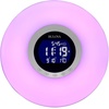 Bulova Multi-Wake Alarm Clock B1377 | Sunrise Simulator with FM Radio & 6 Alarm Sounds | Color Light Options | USB Powered with Battery Backup | Modern Wake-Up Light