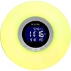 Bulova Multi-Wake Alarm Clock B1377 | Sunrise Simulator with FM Radio & 6 Alarm Sounds | Color Light Options | USB Powered with Battery Backup | Modern Wake-Up Light