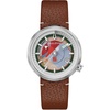 Bulova Men’s Frank Lloyd Wright Automatic Watch, Brown Leather Strap, 38mm
